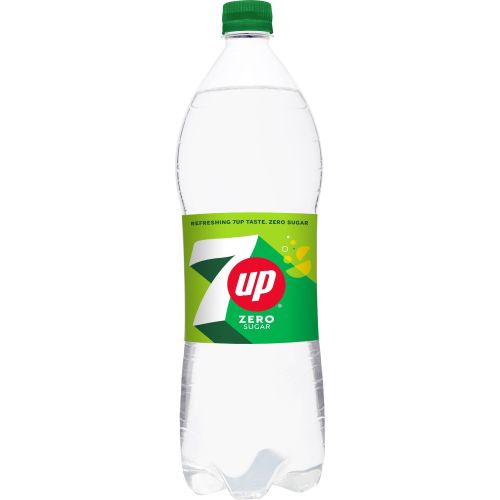 7UP газирана безалкохолна напитка, без захар (1 л)