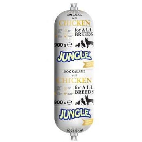 Jungle храна за кучета салам с пилешко месо (900 г)