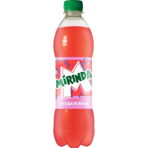 Mirinda газирана напитка ягода и личи (500 мл)