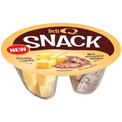 Deli Q Snack кубчета гауда и мини салам с благородна плесен (100 г)