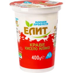 Елит краве кисело мляко 4.5% (400 г)