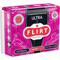 Flirt Fantasy Ultra Cotton & Care дамски превръзки (10 бр.)