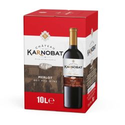 Шато Карнобат червено вино мерло Bag In Box (10 л)