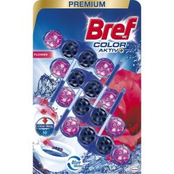 Bref Color Aktiv Flower ароматизатор за тоалетна, 4 бр. х 50 г (200 г)