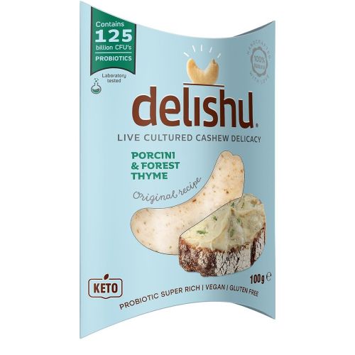 Delishu био деликатес от заквасено кашу с манатарки и мащерка (100 г)