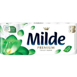 Milde тоалетна хартия, трипластова, Energy Green (8 бр.)