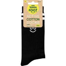 Happy Foottopia Active чорапи, с хавлиено стъпало, памук, черен, размер 35-38 (1 бр.)