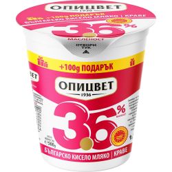 Опицвет краве кисело мляко 3.6%, 400 г + 100 г (500 г)
