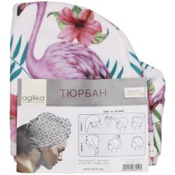 Aglika тюрбан щампа флорални мотиви (1 бр.)
