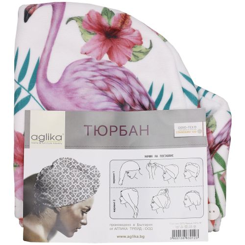 Aglika тюрбан щампа флорални мотиви (1 бр.)
