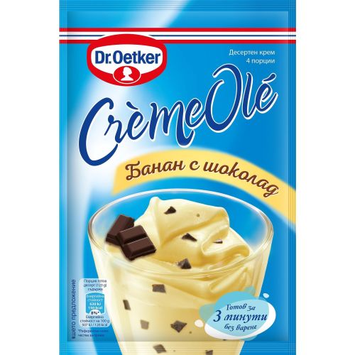 Dr. Oetker Crème Ole банан с парченца шоколад (83 г)