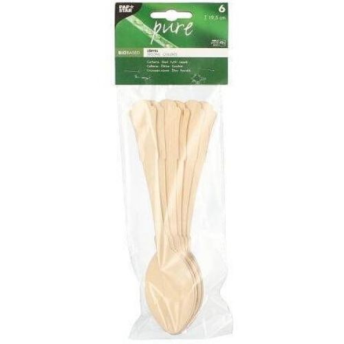 Papstar дървени лъжици винтидж, 195 мм (6 бр.)