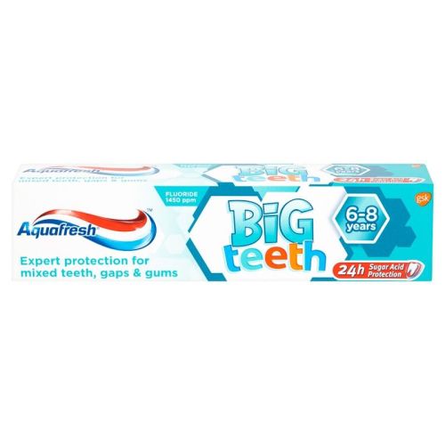 Aquafresh детска паста за зъби Big Teeth, 6+ г. (50 мл)