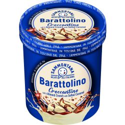 Sammontana Barattolino Croccantino Salato сладолед ванилия със солен карамел и бадемови парченца (800 мл)