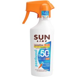 Sun Like Family Panthenol Sensitive слънцезащитно спрей мляко SPF 50+ (250 мл)
