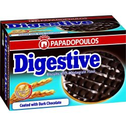Papadopoulos Digestive бисквити с тъмен шоколад (200 г)