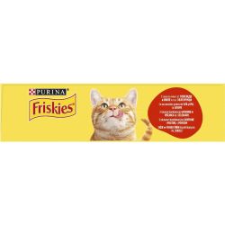 Purina Friskies храна за котки в зряла възраст, месо, пиле и зеленчуци (300 г)