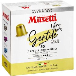 Musetti Gentile алуминиеви кафе капсули, съвместими с Nespresso, 50 бр. (50 бр.)