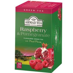 Ahmad Tea зелен чай с малина и нар, 20 бр. (40 г)