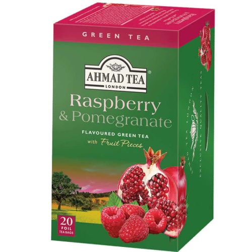 Ahmad Tea зелен чай с малина и нар, 20 бр. (40 г)