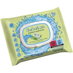 Bebelan влажни кърпички с алое и лайка, с капак (24 бр.)