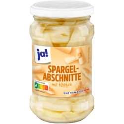 Ja! консервирани нарязани бели аспержи (280 г)