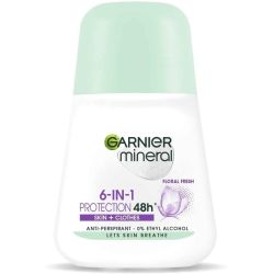 Garnier Mineral Floral Fresh 6in1 Protect рол он (50 мл)