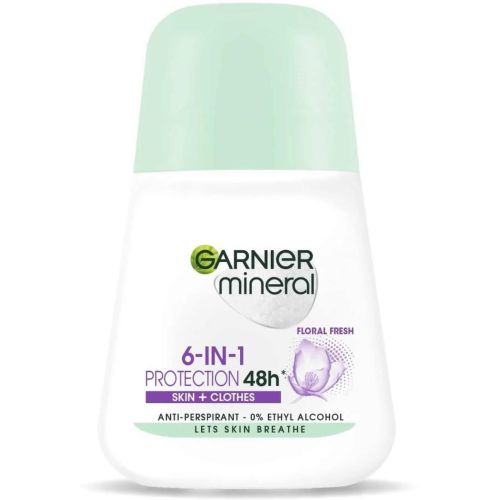 Garnier Mineral Floral Fresh 6in1 Protect рол он (50 мл)
