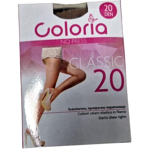 Coloria Classic еластични прозрачни чорапогащи Maxi 20, беж (1 бр.)