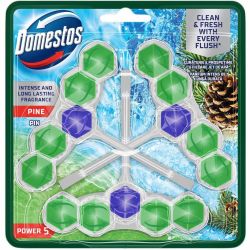 Domestos Power 5 ароматизатор за тоалетна бор, 3 бр. х 50 г (150 г)