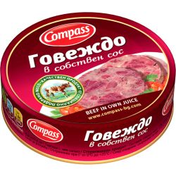 Компас говеждо в собствен сос (180 г)