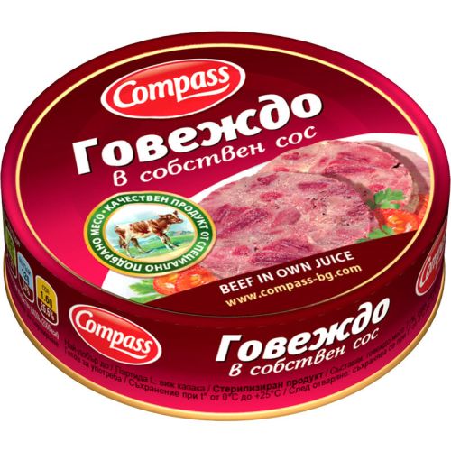 Компас говеждо в собствен сос (180 г)