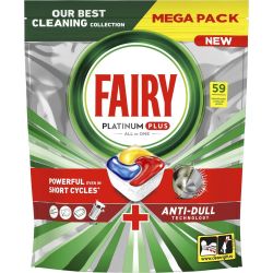 Fairy Platinum Plus All in One таблетки за съдомиялна (59 бр.)
