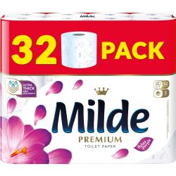 Milde тоалетна хартия, трипластова, Relax Purple (32 бр.)