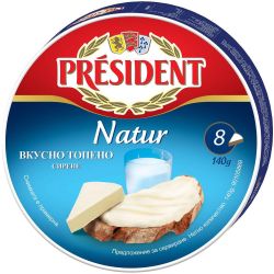 President топено сирене натурално 45% (140 г)