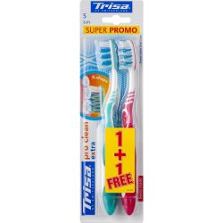 Trisa четка за зъби Pro Clean Soft, 1+1 бр. (2 бр.)