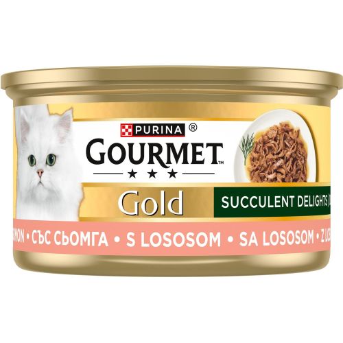 Purina Gourment Gold храна за котки със сьомга (85 г)
