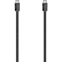 Hama USB-C към USB-C кабел, 1.5 м, 3A, 60 W, 480 Mb/s, черен (1 бр.)