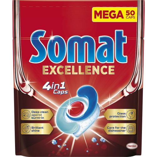 Somat Excellence 4in1 таблетки за миялна машина (50 бр.)