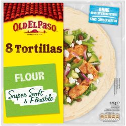 Old El Paso тортила меки пшенични питки, 8 бр. (326 г)