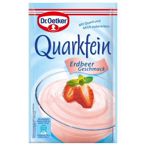 Dr. Oetker крем ягода Quarkfein (56 г)