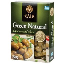 Elia зелени маслини с костилка, вакуум (500 г)