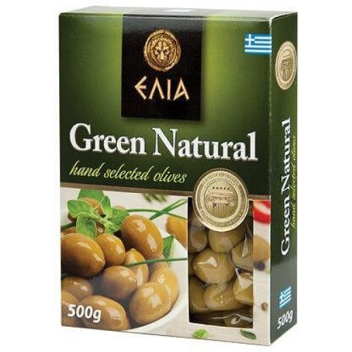 Elia зелени маслини с костилка, вакуум (500 г)