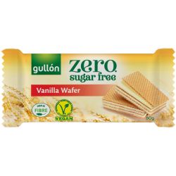 Gullon вафли без захар с ванилов пълнеж (60 г)