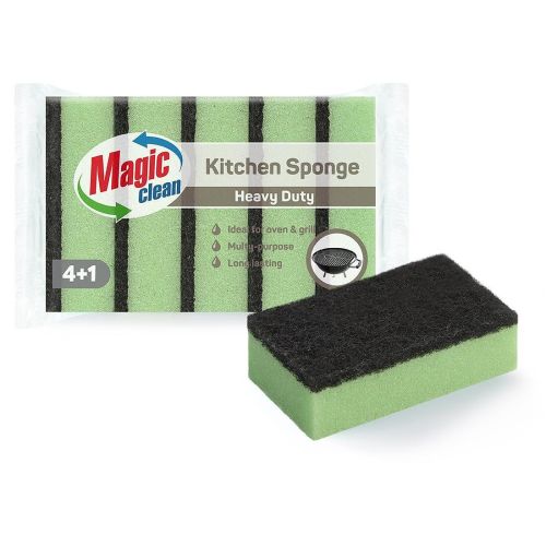 Magic Clean Heavy Duty домакинска гъба (5 бр.)