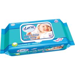Lara Fresh мокри кърпи с капаче (72 бр.)
