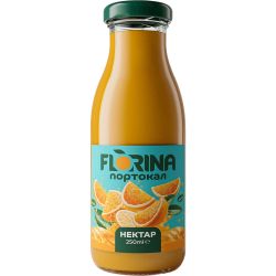 Florina сок портокал, стъкло (250 мл)