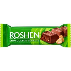 Roshen бар млечен шоколад с фъстъци (29 г)