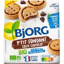 Bjorg био мини бисквити с шоколадов пълнеж (180 г)