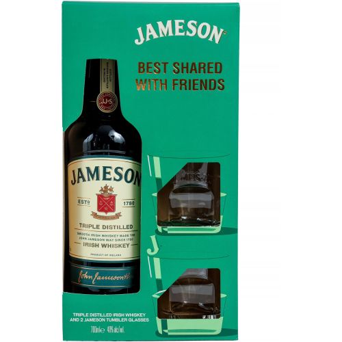 Jameson ирландско уиски с две чаши (700 мл)